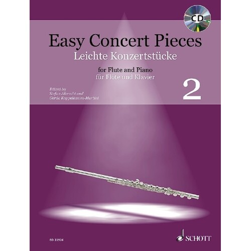 Easy Concert Pieces Book 2 Flute/Piano Softcover Book/CD