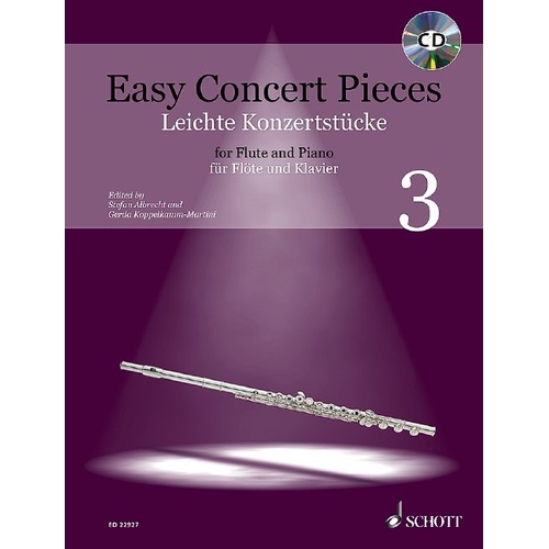 Easy Concert Pieces Book 3 for Flute and Piano with CD