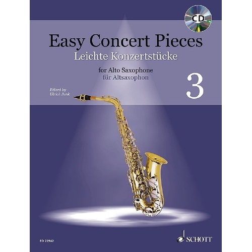 Easy Concert Pieces Vol. 3 for Alto Saxophone and Piano BK/CD