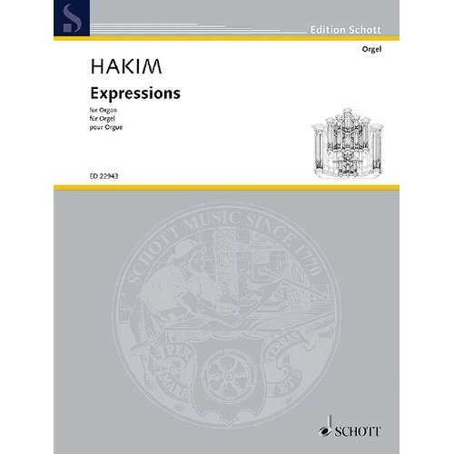 Hakim - Expressions for Organ, 36 Pages, Schott Music