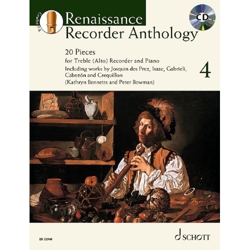 Renaissance Recorder Anthology 4 BK/CD by Peter Bowman and Kathryn Bennetts
