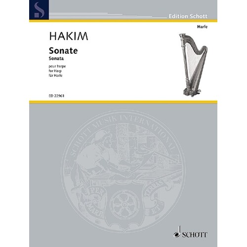 Hakim - Sonata For Harp (Softcover Book)