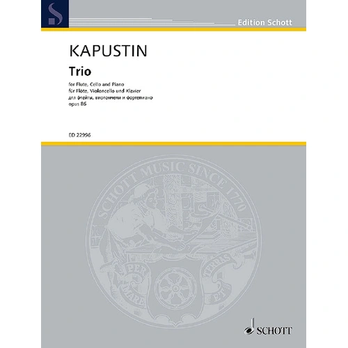 Trio for Flute, Cello & Piano Op. 86 by Kapustin Nicolai