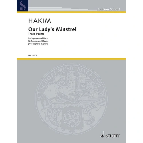 Hakim - Our Lady's Minstrel Soprano/Piano Edition