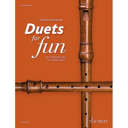 Duets for Fun: Treble Recorder by Schott Music, 68 Pages, Original Compositions from Renaissance to Modern Eras