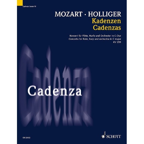Holliger - Cadenzas K 299 for Flute and Harp Concerto Sheet Music Edition