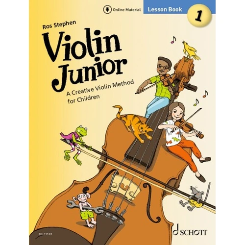 Violin Junior Lesson Book 1 by Schott Music - 76 Pages, Violin Method for Children