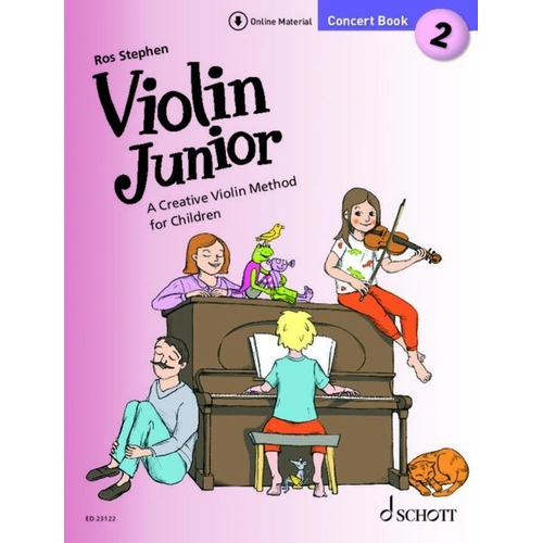 Violin Junior Concert Book 2 by Schott Music, 92 Pages, Violin Method for Children