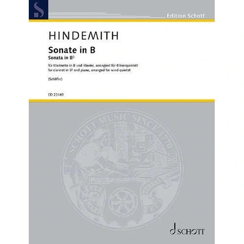 Hindemith - Clarinet Sonata Arranged for Wind Quintet SC/PTS