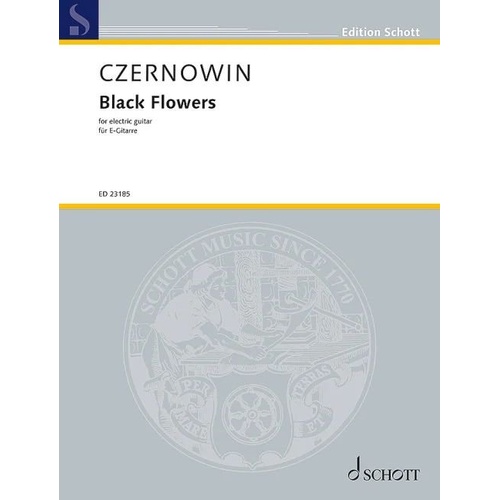 Czernowin - Black Flowers for Electric Guitar Sheet Music