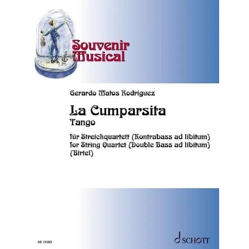 La Cumparsita String Quartet Arrangement for Cello, Double Bass, Viola - 22 Pages