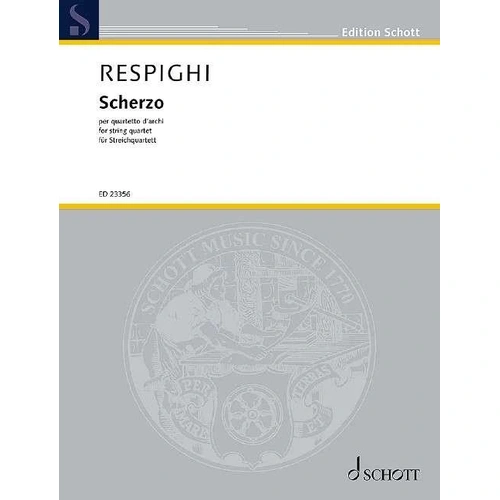 Respighi - Scherzo in E Minor for String Quartet SC/PTS