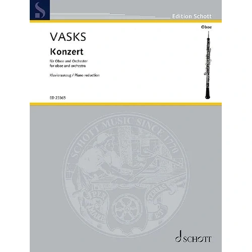 Vasks: Concerto for Oboe and Piano - Schott Music, 68 Pages