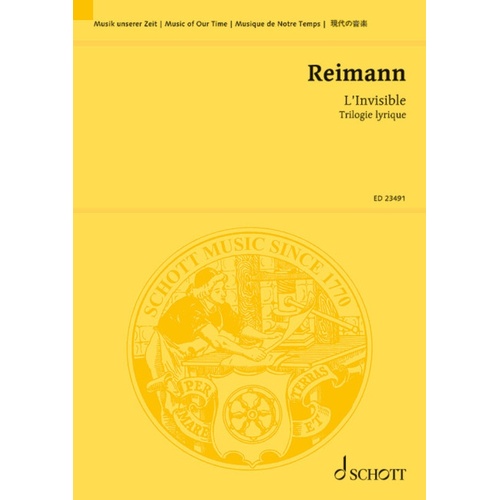 Reimann - L'Invisible Study Score Score