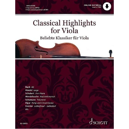 Classical Highlights for Viola Book