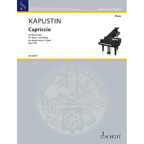 Kapustin - Capriccio Op. 146 for Piano Duet Sheet Music