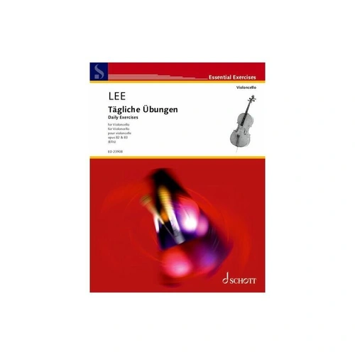 Lee Daily Exercises Op. 82 & 83 for Cello - Schott Music, 36 Pages