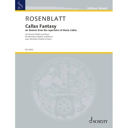 Rosenblatt - Callas Fantasy for Clarinet or Violin and Piano