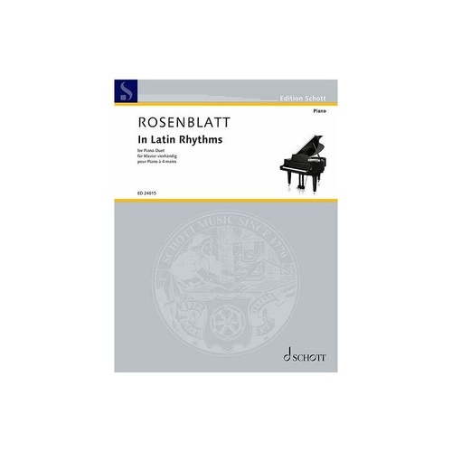 In Latin Rhythms for Piano Duet by Alexander Rosenblatt
