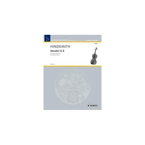 Hindemith Sonata for Violin and Piano, Schott Music Edition, 20 Pages