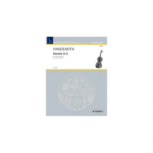 Hindemith - Sonata for Violin and Piano, Schott Music, 20 Pages