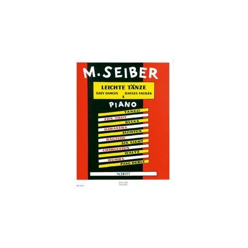 Seiber Easy Dances Book 1 for Piano Duet, 40 Pages, Schott Music
