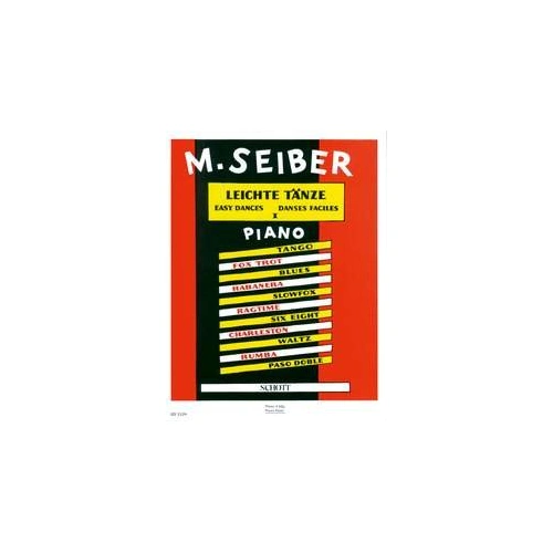 Seiber Easy Dances Book 1 for Piano Duet, 40 Pages, Schott Music