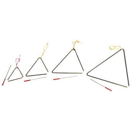 POWERBEAT Triangle 10 INCH METAL wth beater  KIDS percussion education