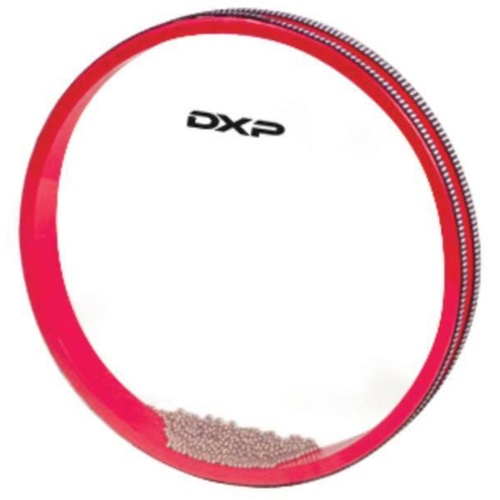 DXP PERCUSSION - 10 Inch Ocean Drum Red, Plastic Rim, Educational, 10"
