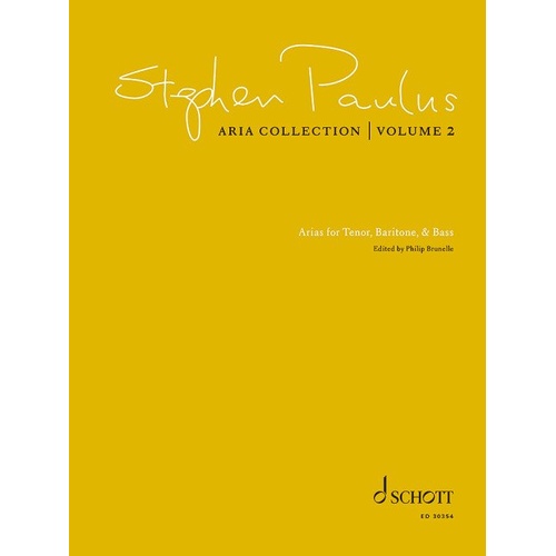 Stephen Paulus - Aria Collection Vol. 2 for Tenor/Baritone/Bass
