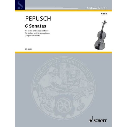 Sonatas 6 Violin/Piano Book