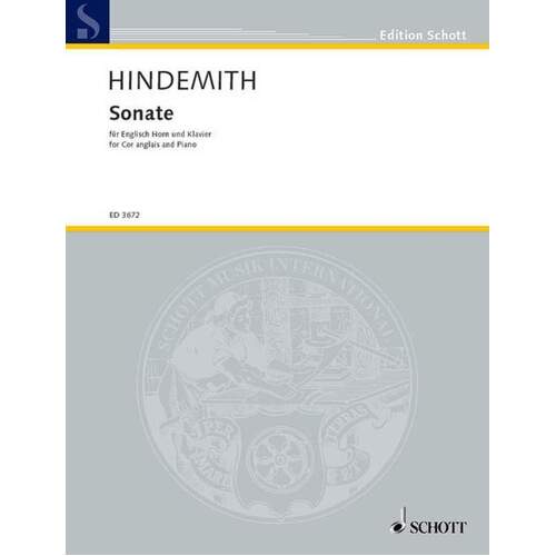 Hindemith - Sonata Cor Anglais/Piano (Softcover Book)
