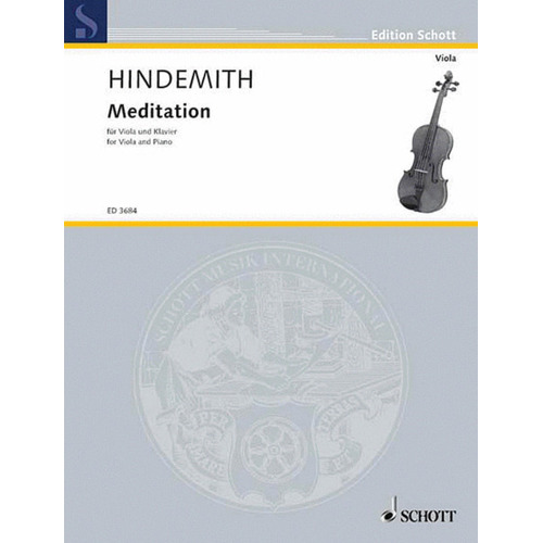 Meditation From Nobilissima Visione Vla/Piano Book