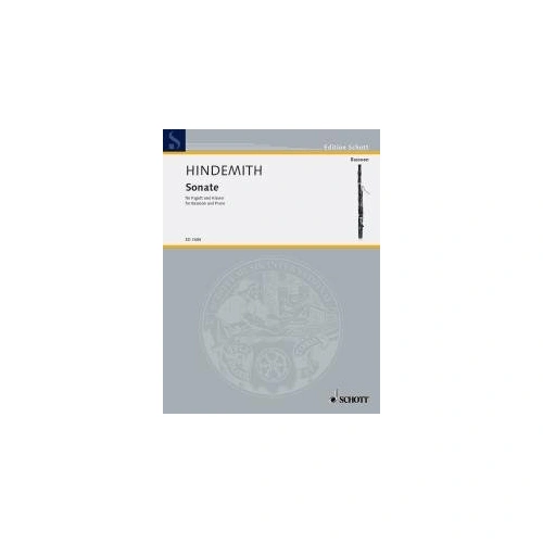 Hindemith - Sonata for Bassoon and Piano (1938) - Schott Music - 20 Pages
