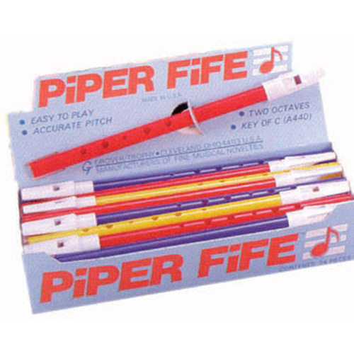 24 x TROPHY - 2 Colour Piper Fife, 11.5" long, Key of C, Educational, School