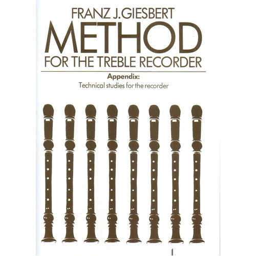 GIESBERT Method for the Treble Recorder, 80 Pages, Published by Schott Music