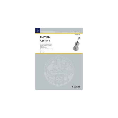 Haydn Concerto in D Major Op. 101 Hob. VIIb:2 for Cello and Piano, 36 Pages, Schott Music