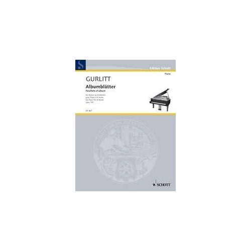 Gurlitt - Album Leaves Op. 147 for Piano Duet, 64 Pages, Schott Music