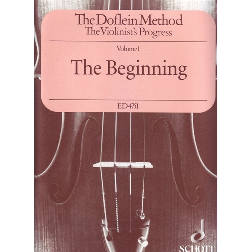 Doflein Method Vol 1: Beginning Violin by Schott Music, 68 Pages