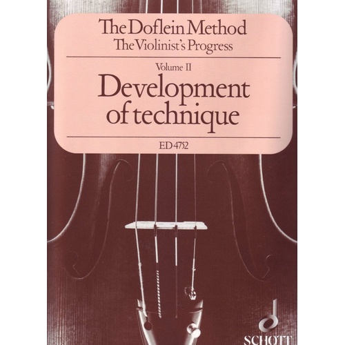 Doflein Method Vol. 2 Development of Technique for Violin