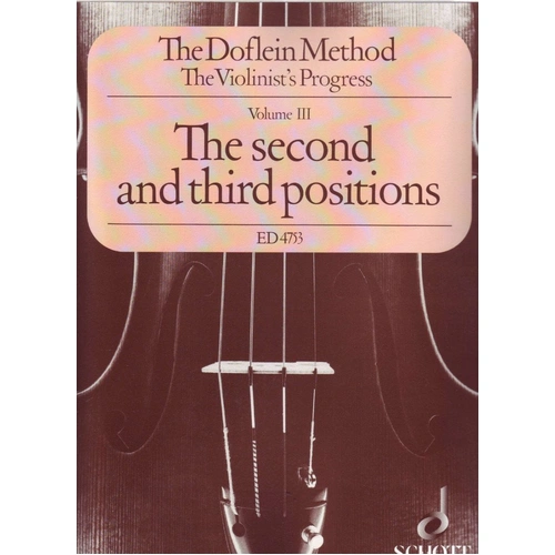 Doflein Method Vol. 3: Second and Third Positions for Violin