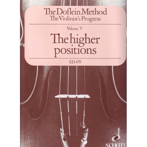 Doflein Method Vol 5 Higher Positions for Violin by Schott Music, 64 Pages
