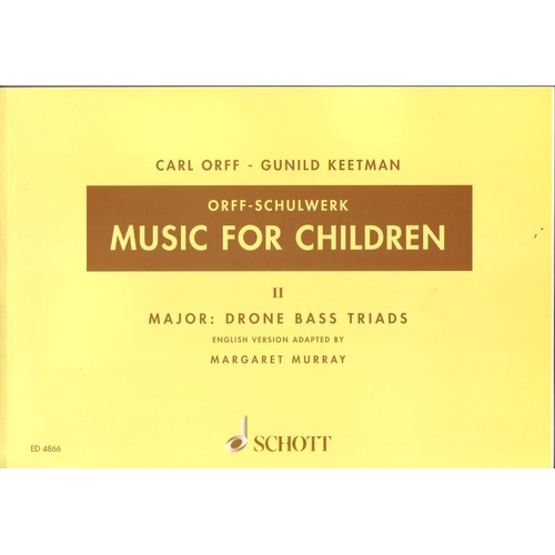 Music for Children Vol 2 by Ed Murray - Schott Music, 152 Pages, Percussion & Recorder