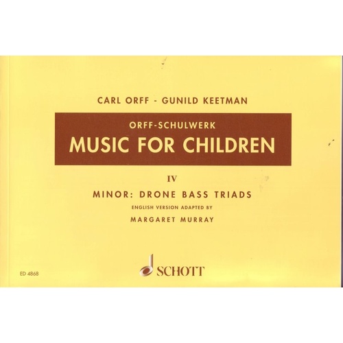Music for Children Vol 4 by Ed Murray - Percussion & Recorder Edition, Schott Music, 152 Pages