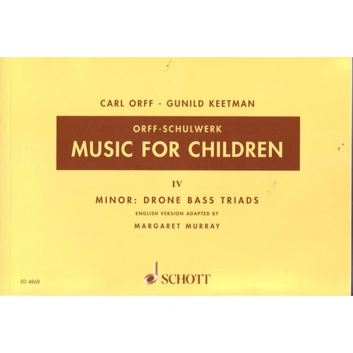 Music for Children Vol 4 by Ed Murray - Percussion and Recorder, 152 Pages, Schott Music