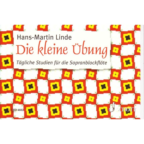 Die Kleine Übung des Rec by Hans-Martin Linde for Recorder, 32 Pages, Schott Music