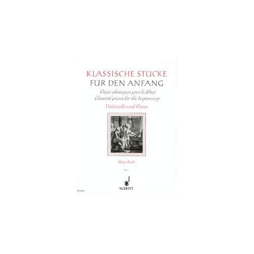 Classical Pieces for Beginning Cello/Piano Book 1 - Schott Music, 24 Pages, Trinity Syllabus 2007 (Grade 2)