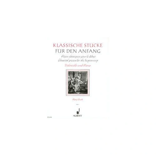 Classical Pieces for Beginning Book 1 for Cello and Piano, Schott Music, 24 Pages, Trinity Syllabus 2007 Grade 2