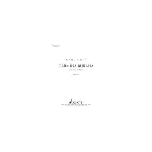 Carmina Burana Choral Score for Women's Chorus by Carl Orff - Schott Music, 18 Pages, Minimum Order of 10 Copies