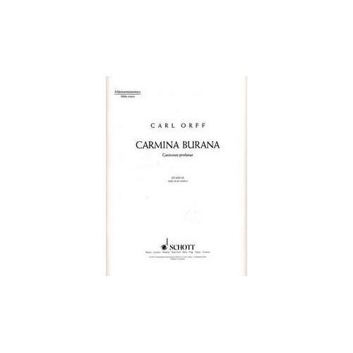 Carmina Burana Choral Score for Men's Chorus by Carl Orff - 26 Pages, Schott Music